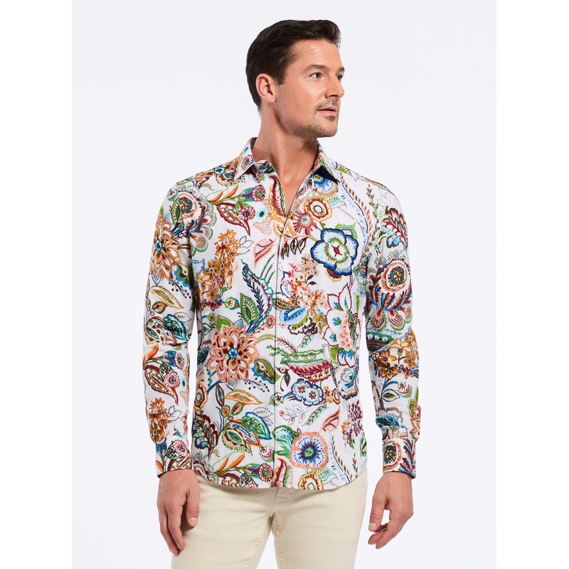 PALAWAN LONG SLEEVE BUTTON DOWN SHIRT