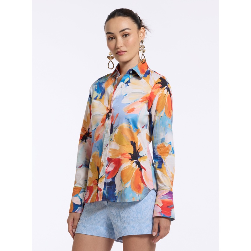 PRISCILLA LONG SLEEVE SHIRT|MULTI|XS|S|M|L|XL|2XL
