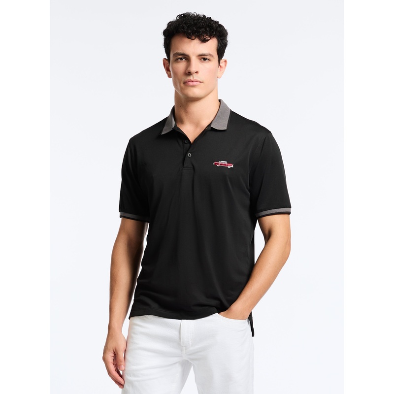 RETRO RIDE SHORT SLEEVE POLO|BLACK|XS|S|M|L|XL|2XL|3XL|4XL