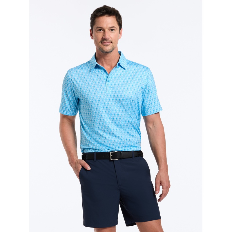 SKULL SWING SHORT SLEEVE POLO|LIGHT BLUE|XS|S|M|L|XL|2XL|3XL|4XL