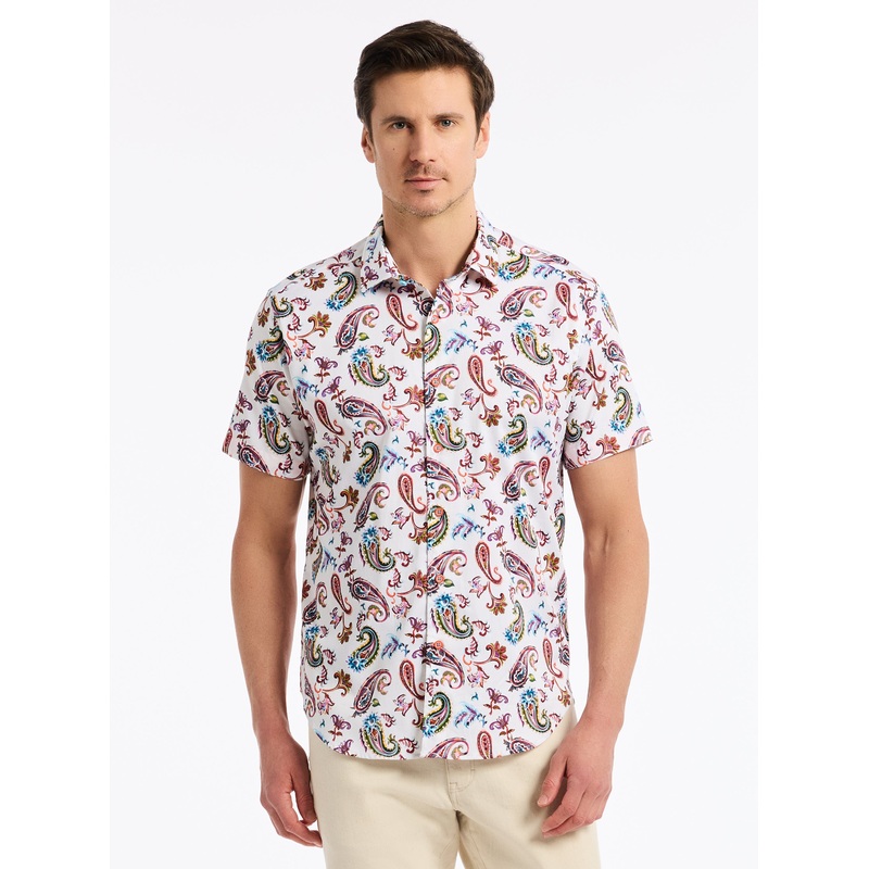 TANGIER SHORT SLEEVE BUTTON DOWN SHIRT