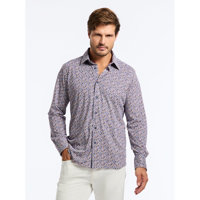 TIBURON LONG SLEEVE BUTTON DOWN SHIRT
