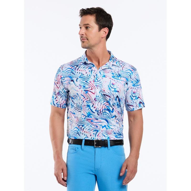 WAVELENGTH SHORT SLEEVE POLO|BLUE|XS|S|M|L|XL|2XL|3XL|4XL