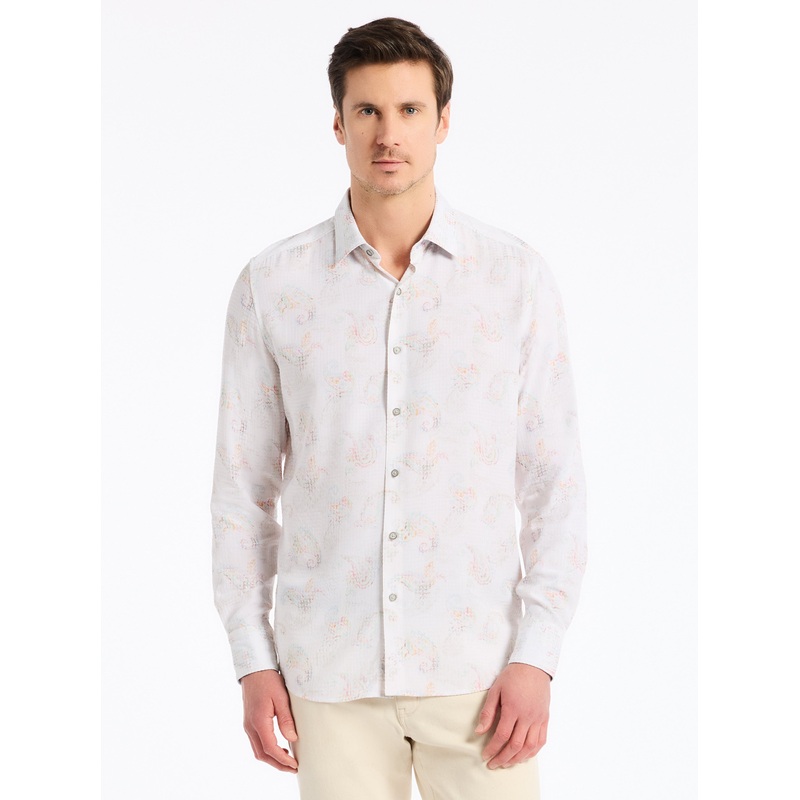 ALIBON LONG SLEEVE BUTTON DOWN SHIRT