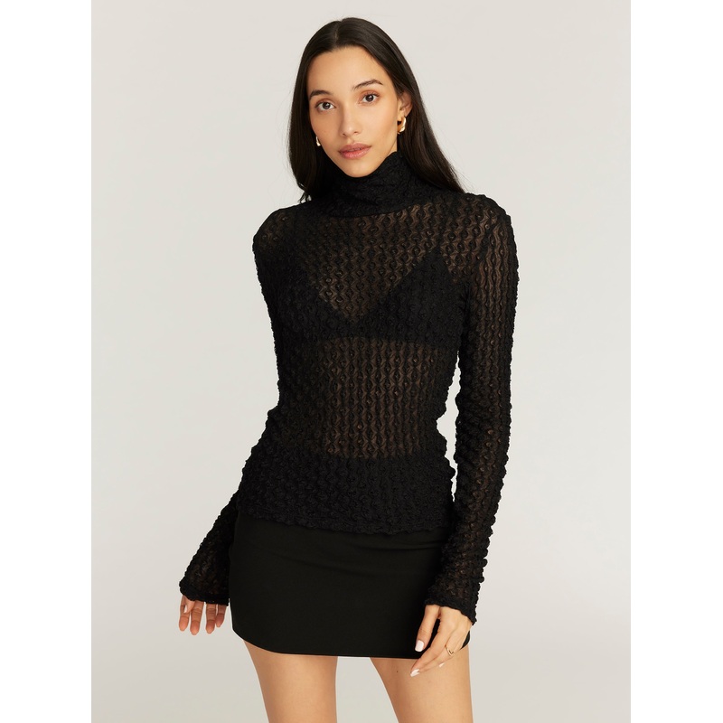 AUBREY LONG SLEEVE SHIRT|BLACK|XS|S|M|L|XL|2XL