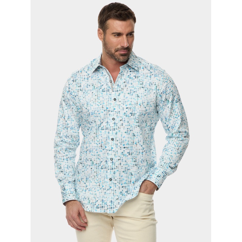 BARRAZA LONG SLEEVE BUTTON DOWN SHIRT