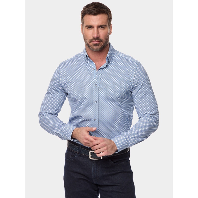 CONALL LONG SLEEVE BUTTON DOWN SHIRT