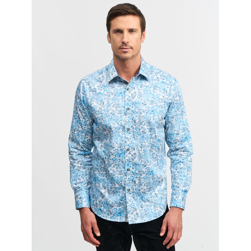 DOWNING LONG SLEEVE BUTTON DOWN SHIRT