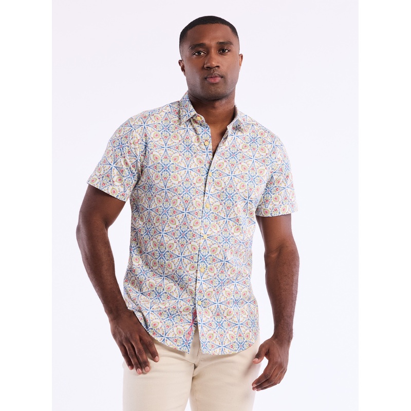 HOLMES SHORT SLEEVE BUTTON DOWN SHIRT