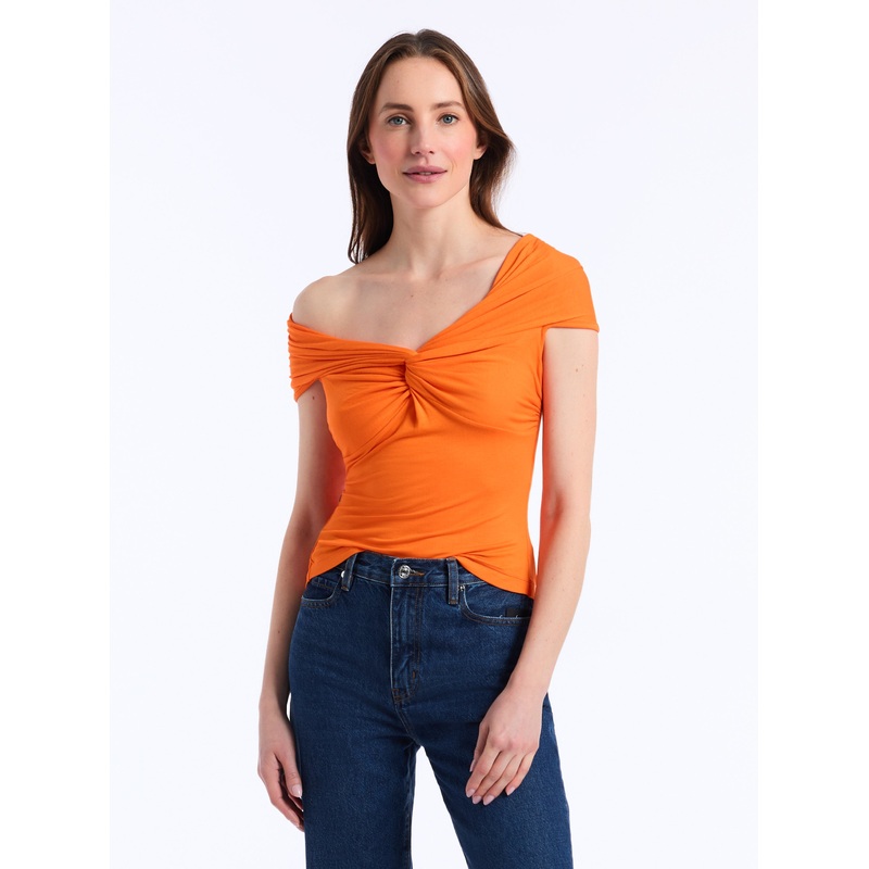 LUNA OFF-SHOULDER TOP|ORANGE|XS|S|M|L|XL|2XL