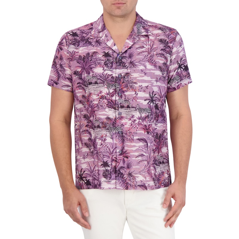 MAKARA SHORT SLEEVE BUTTON DOWN SHIRT