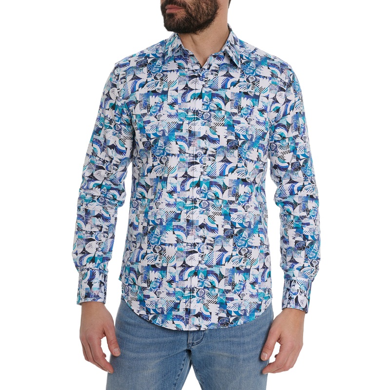 PAVONES LONG SLEEVE BUTTON DOWN SHIRT