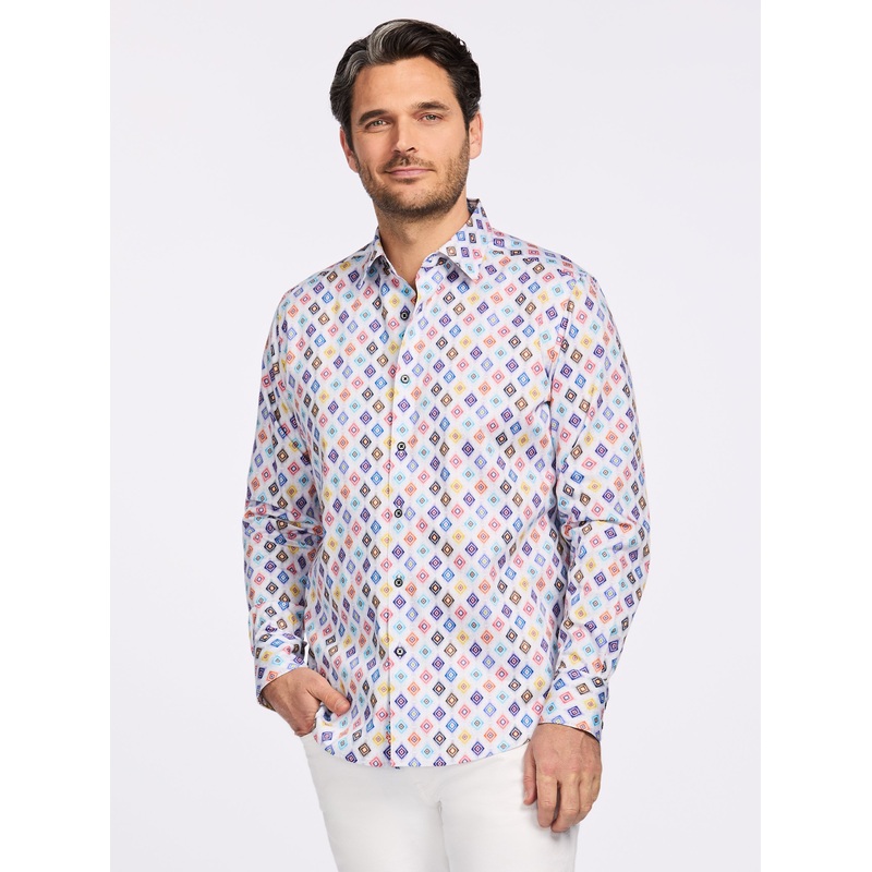 PETERMAN LONG SLEEVE BUTTON DOWN SHIRT