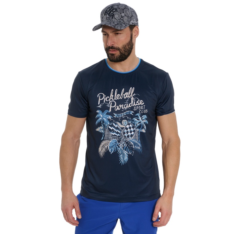 PICKLE SPORT CLUB T-SHIRT|NAVY|XS|S|M|L|XL|2XL|3XL|4XL