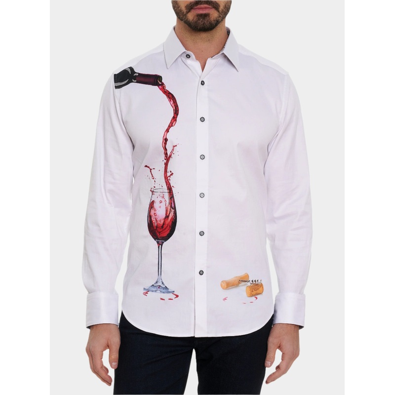 PINOT NOIR 2 LONG SLEEVE BUTTON DOWN SHIRT