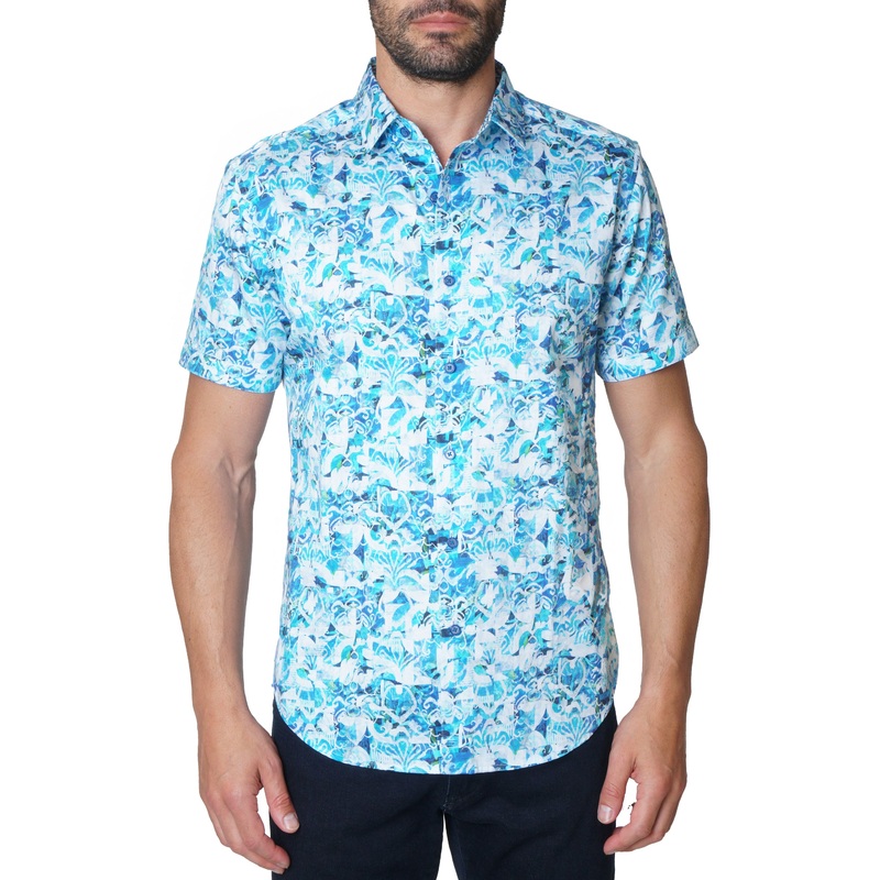 SNYDER SHORT SLEEVE BUTTON DOWN SHIRT