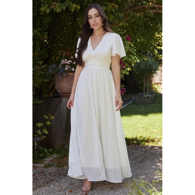 Birdie Maxi Dress | White|XS|S|M|L|XL|1XL|2XL|3XL