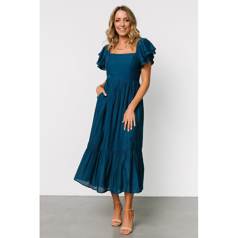 Buttercup Midi Dress | Deep Blue