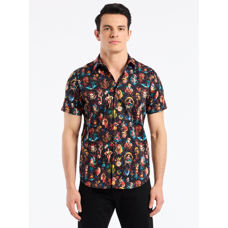 CARNI SHORT SLEEVE BUTTON DOWN SHIRT
