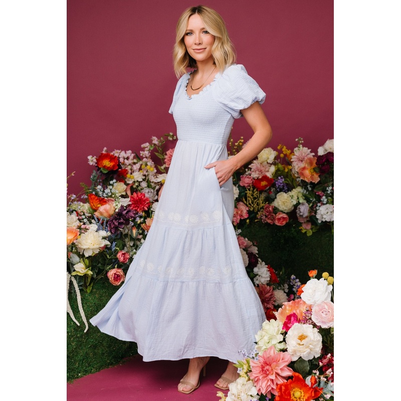 Carrington Maxi Dress | Light Blue