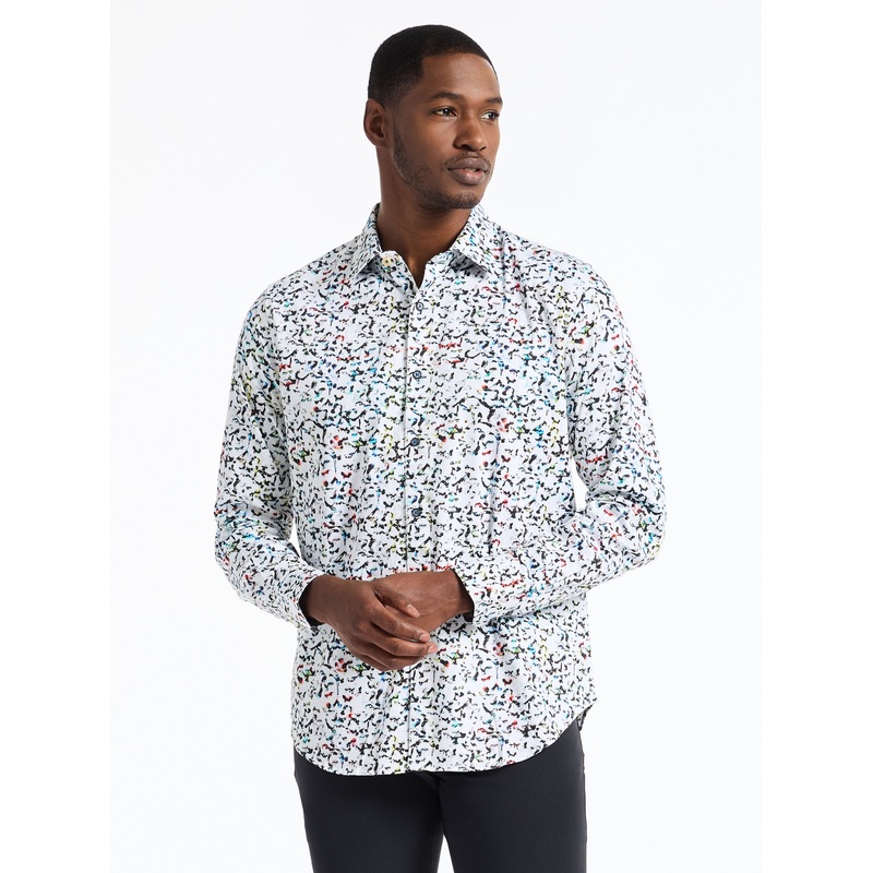 LAZLO LONG SLEEVE BUTTON DOWN SHIRT