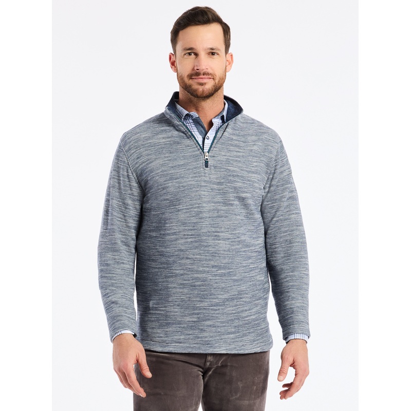 LEDSON LONG SLEEVE KNIT SHIRT|NAVY|XS|S|M|L|XL|2XL|3XL|4XL