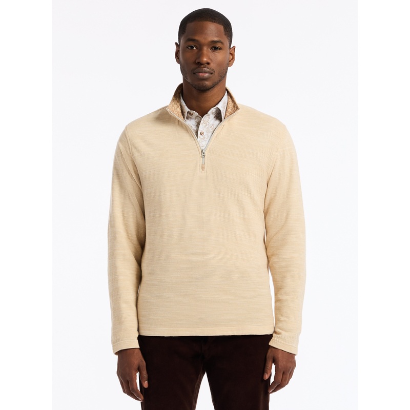 LEDSON LONG SLEEVE KNIT SHIRT|OATMEAL|XS|S|M|L|XL|2XL|3XL|4XL