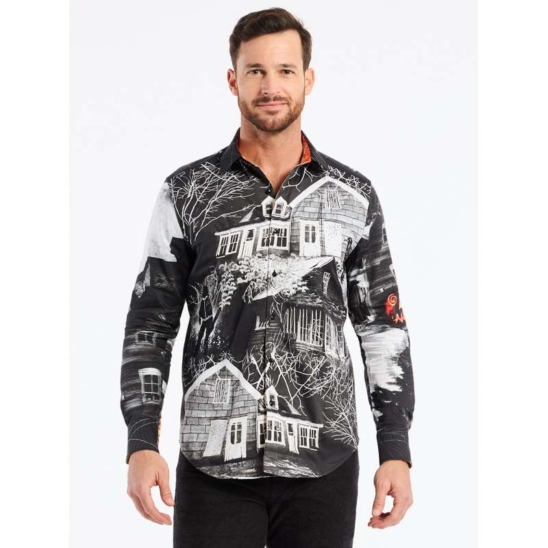 LIMITED EDITION THE DARK SIDE LONG SLEEVE BUTTON DOWN SHIRT