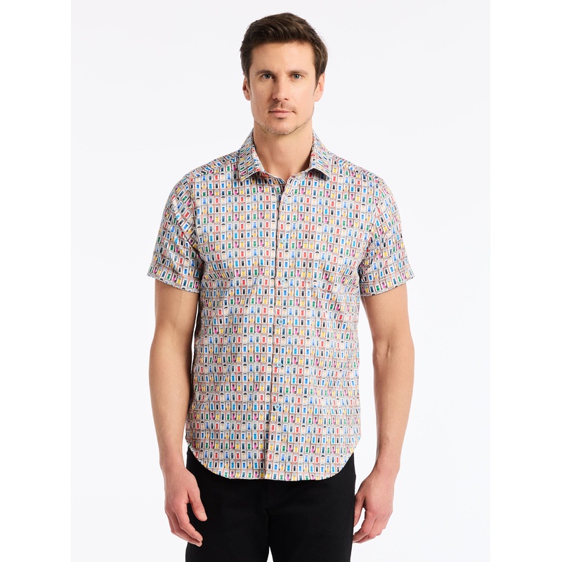 LIVINGSTON SHORT SLEEVE BUTTON DOWN SHIRT