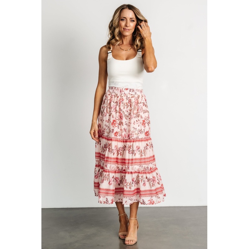 Meg Skirt | Blush Multi|XS|S|M|L|XL|1XL|2XL|3XL