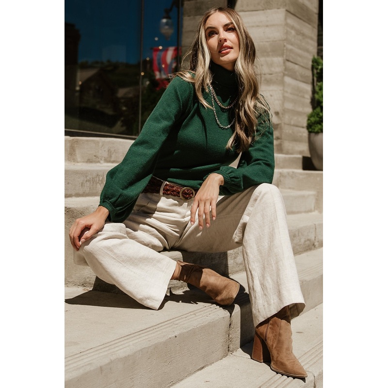 Nielsen Turtleneck Sweater | Emerald