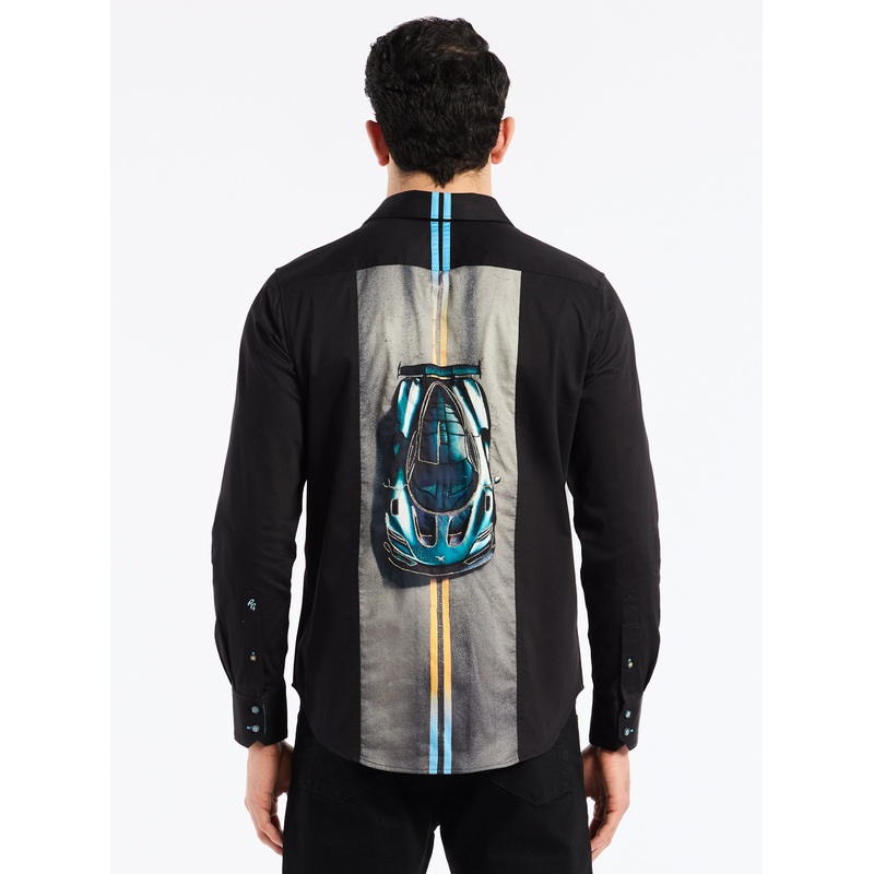 RIDE THE LINE LONG SLEEVE BUTTON DOWN SHIRT