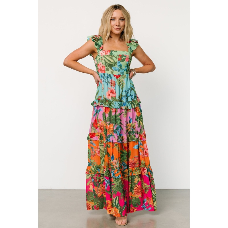 Sundara Tiered Maxi Dress | Multi