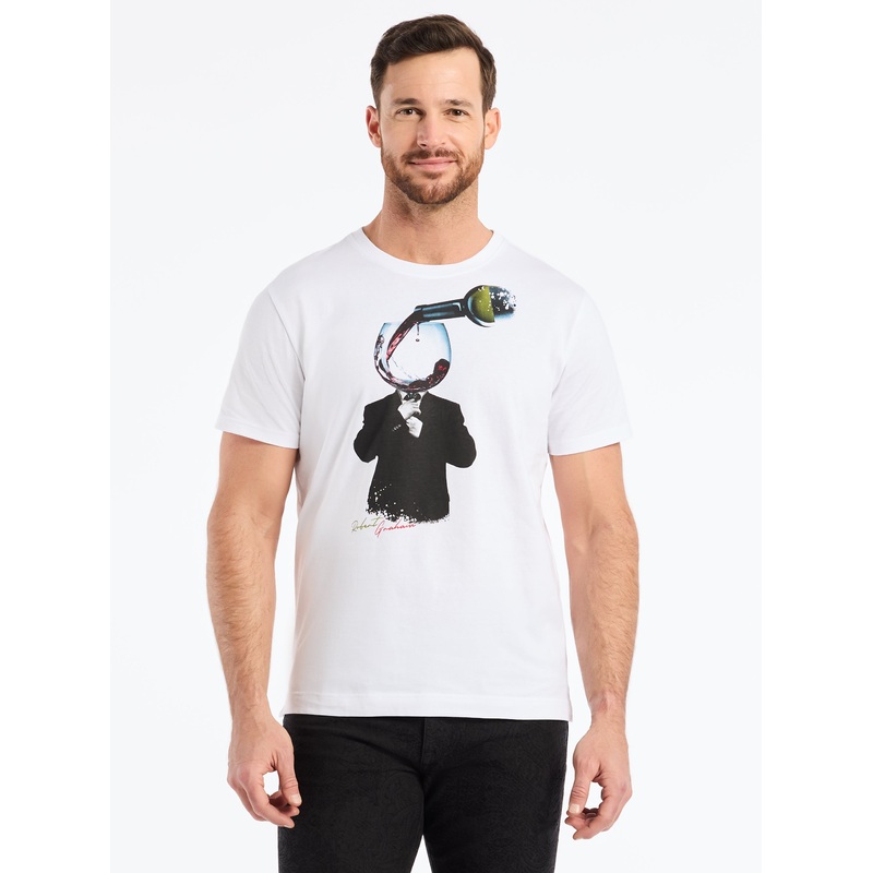 WINE MAN SHORT SLEEVE T-SHIRT|WHITE|XS|S|M|L|XL|2XL|3XL|4XL