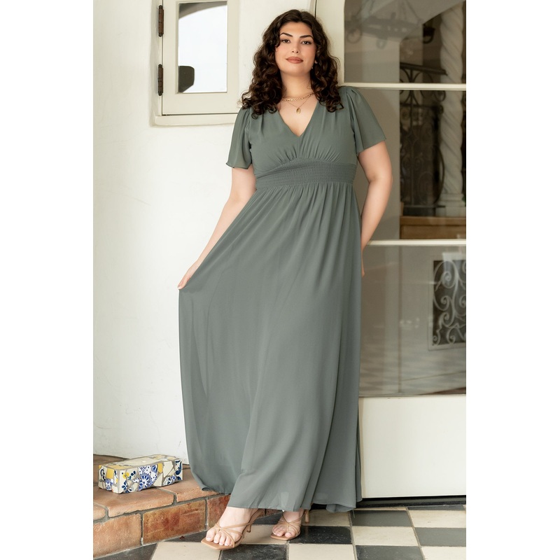 Birdie Maxi Dress | Dark Sage|XS|S|M|L|XL|1XL|2XL|3XL