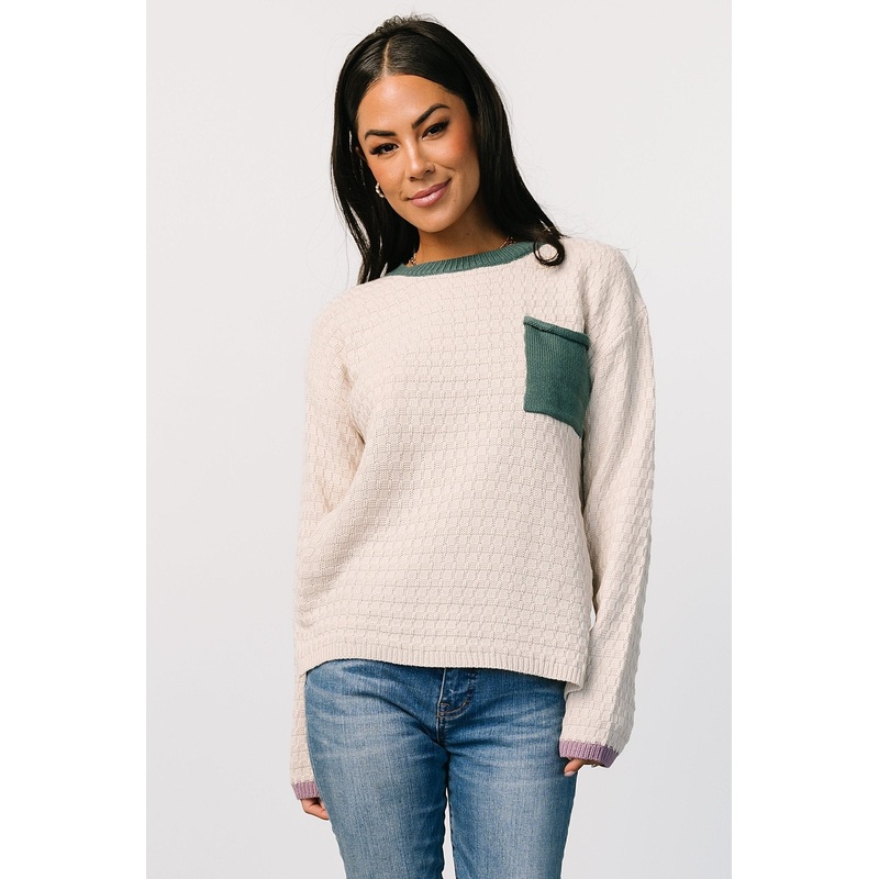 Brixton Weave Sweater | Oatmeal