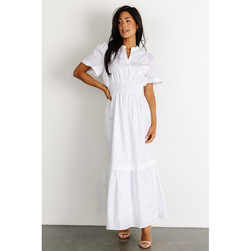 Vera Maxi Dress | Off White|XS|S|M|L|XL|1XL|2XL|3XL