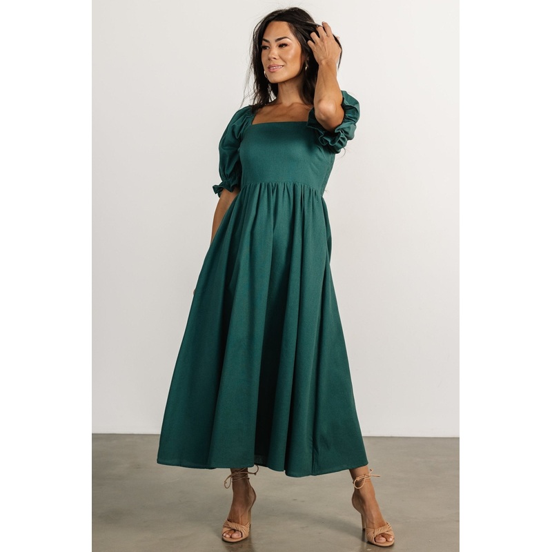 Britton Midi Dress | Evergreen
