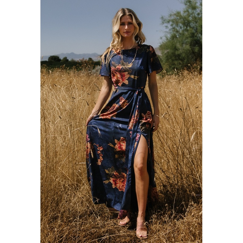 Colina Maxi Dress | Navy Floral