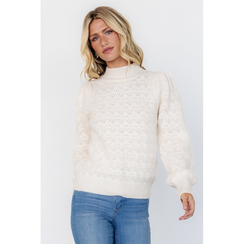 Grayson Sweater | Cream|S|M|L