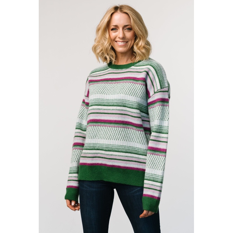 Holmes Sweater | Green Multi|S|M|L