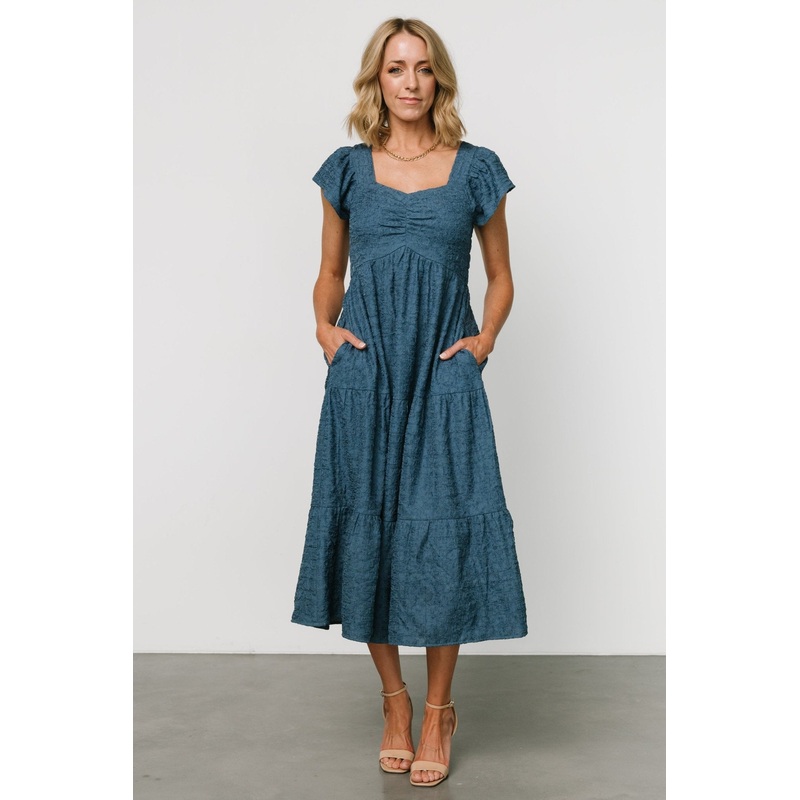 Kesler Midi Dress | Blue|XS|S|M|L|XL|1XL|2XL|3XL