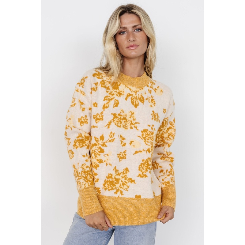 Legend Sweater | Mustard Print