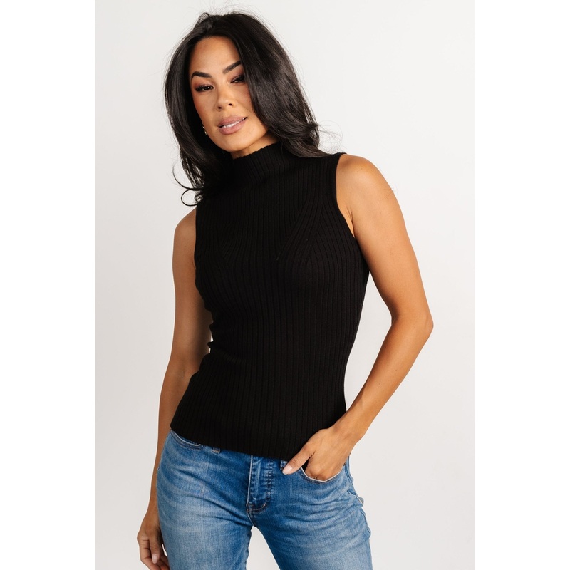 Lia Ribbed Tank Top | Black|S|M|L|XL