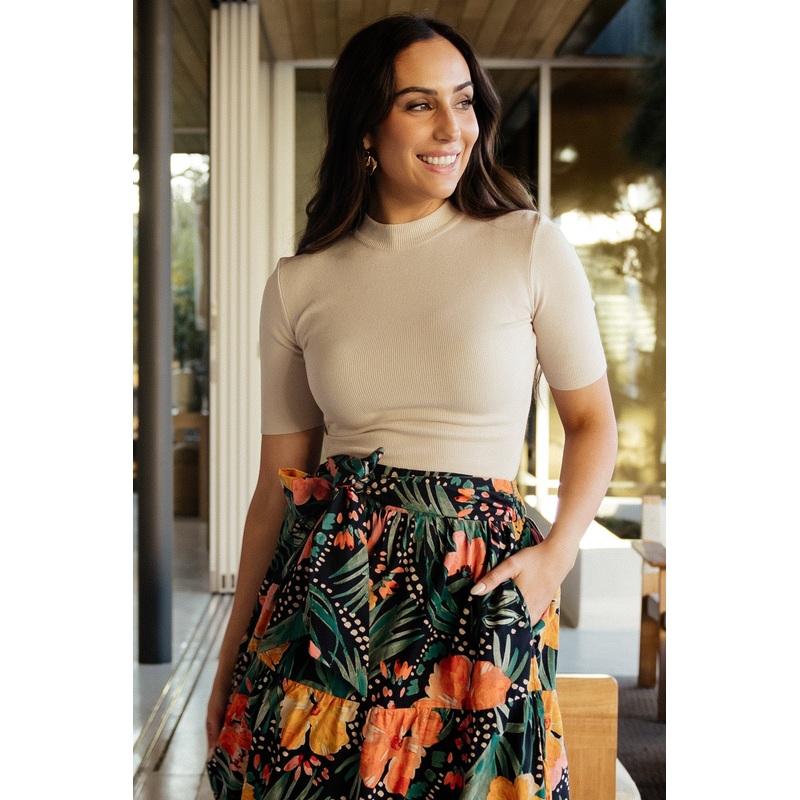 Libby Knit Top | Ivory|S|M|L|XL