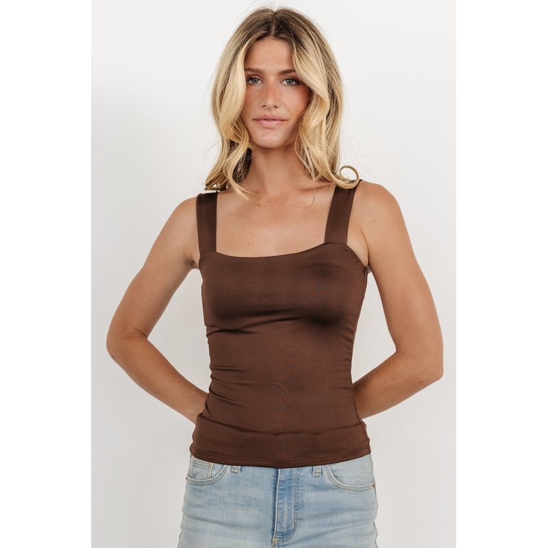 Liz Tank Top | Dark Brown|S|M|L