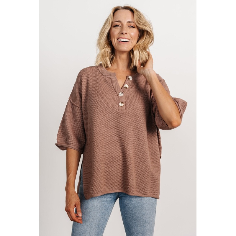 Maddock Knit Top | Mocha|S|M|L|XL|1XL|2XL|3XL