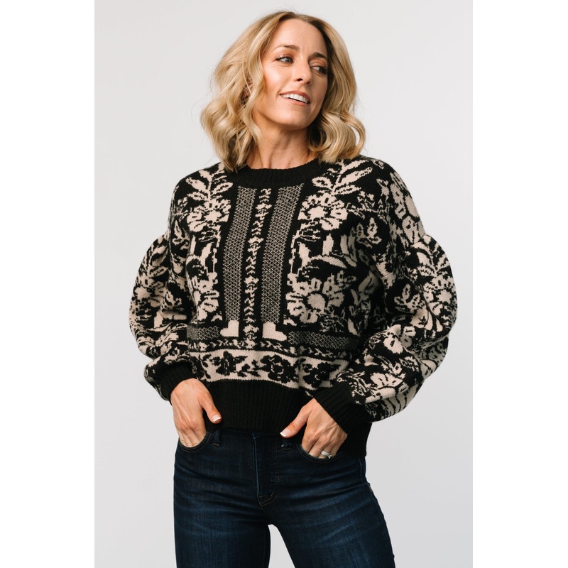 Salzburg Sweater | Black + Natural