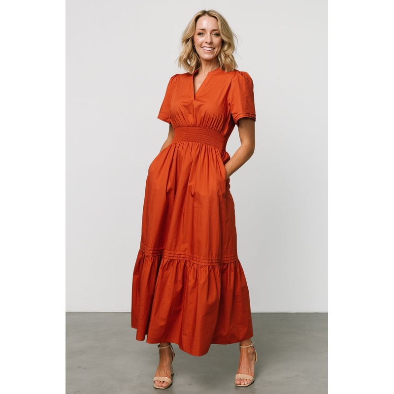Vera Maxi Dress | Deep Rust|XS|S|M|L|XL|1XL|2XL|3XL