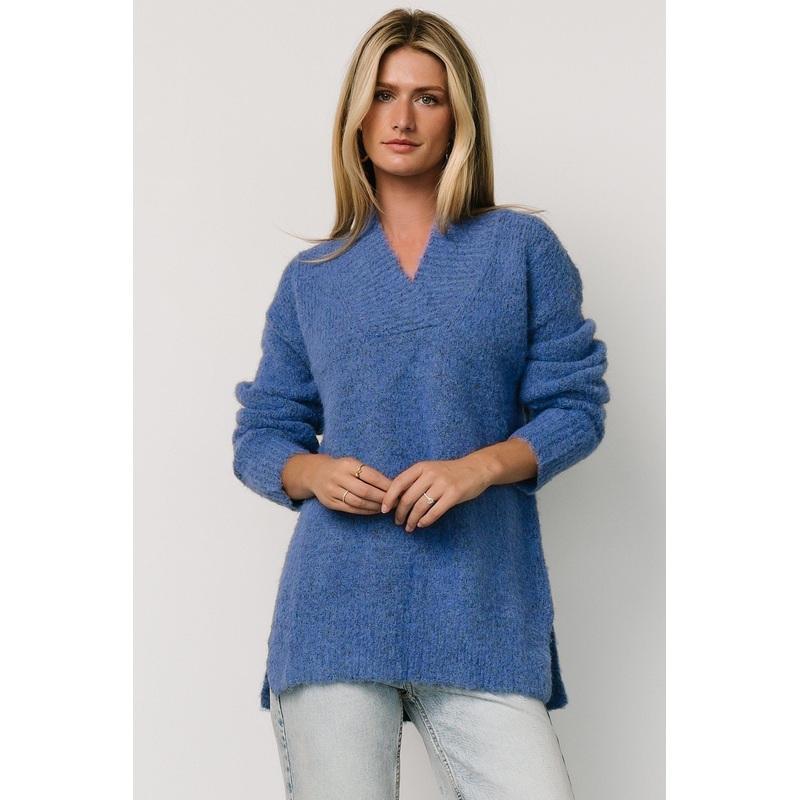 Calgary Oversized Sweater | Blue